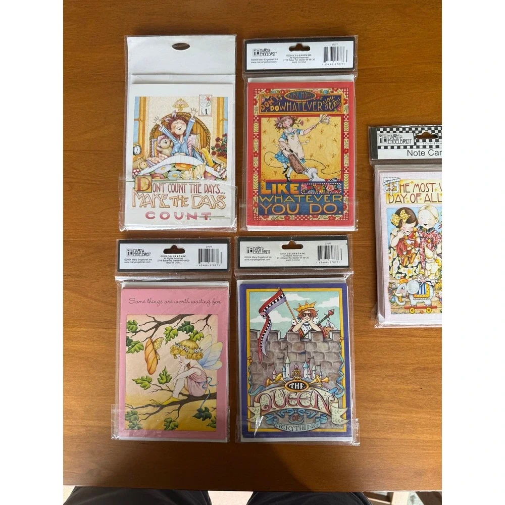 Mary Engelbreit notecards. Lot of 5 packs